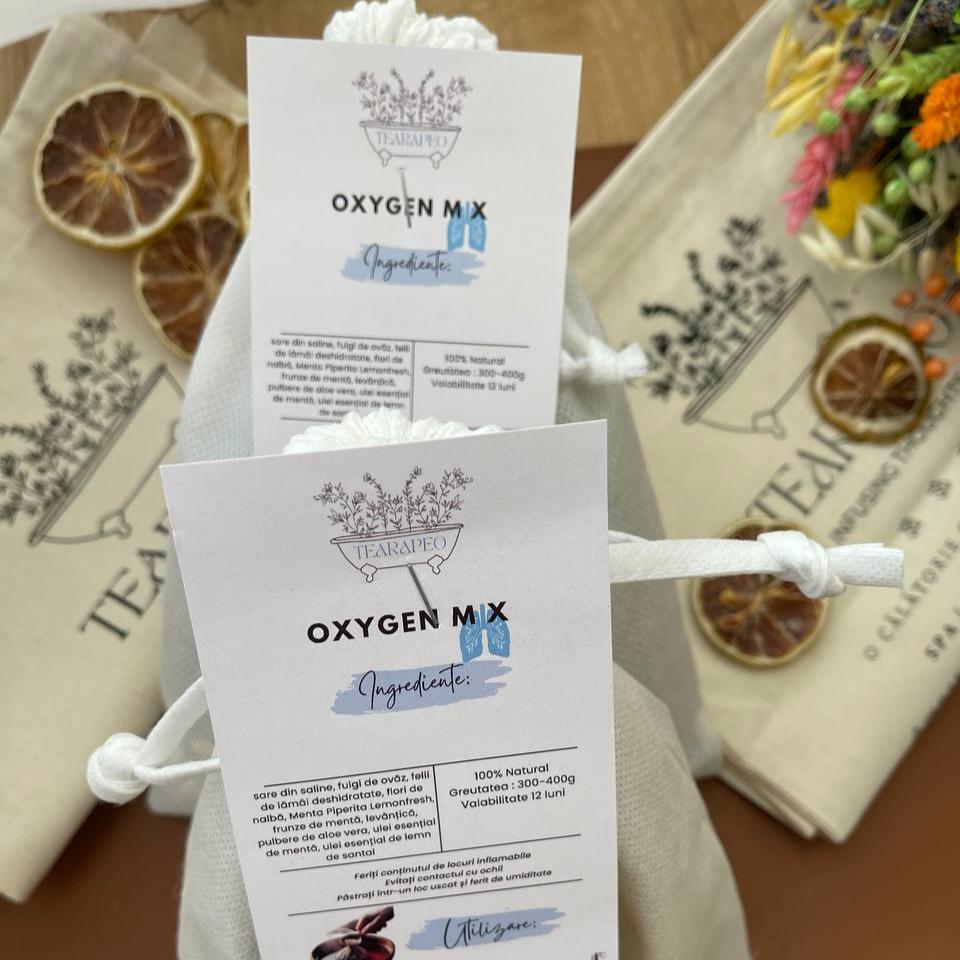 Set of two Oxygen Bath Tea